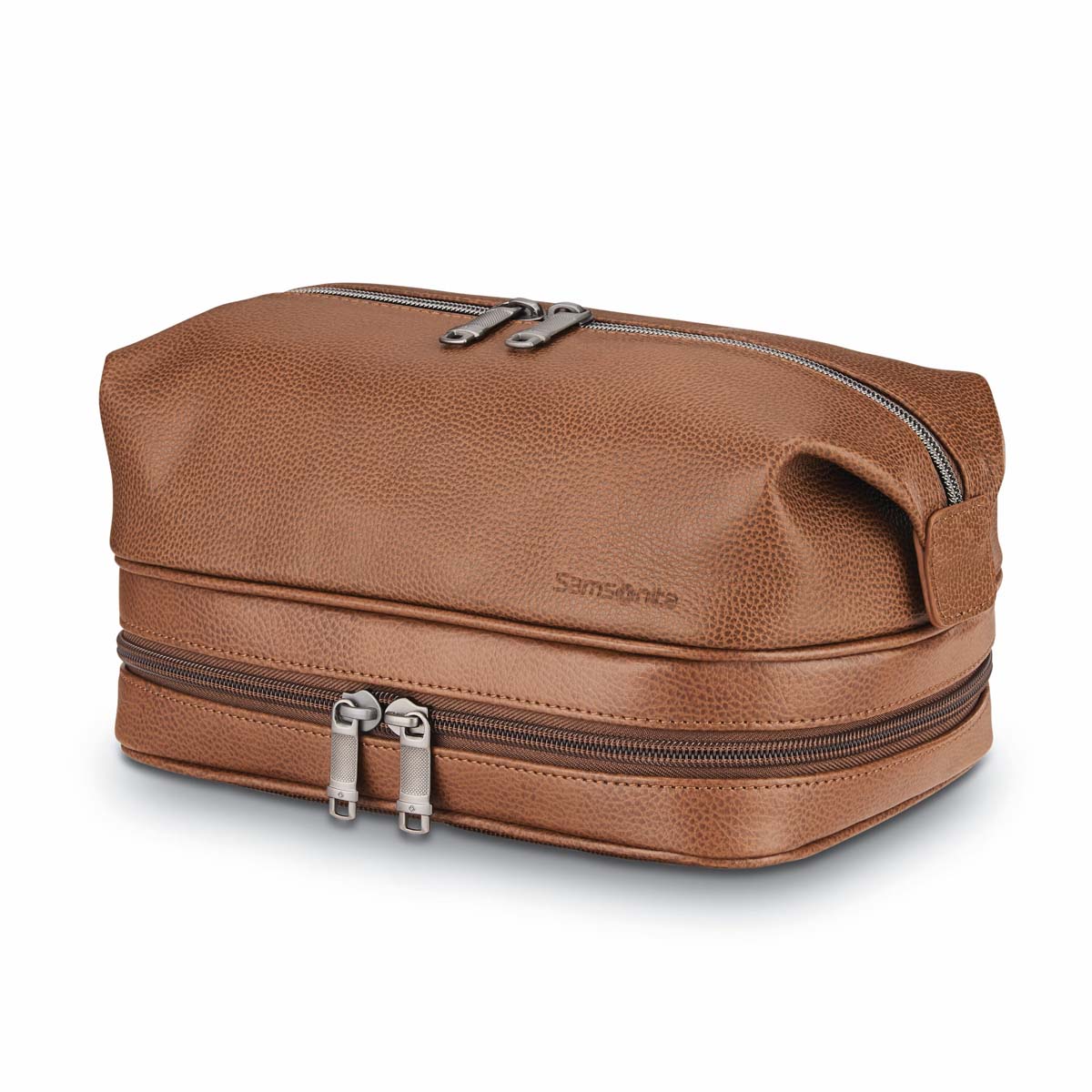 Samsonite Travel Accessories Cognac Samsonite Classic Leather Travel Kit