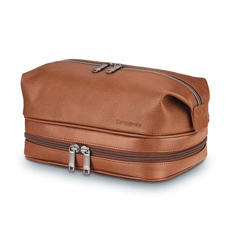 Samsonite Travel Accessories Cognac Samsonite Classic Leather Travel Kit