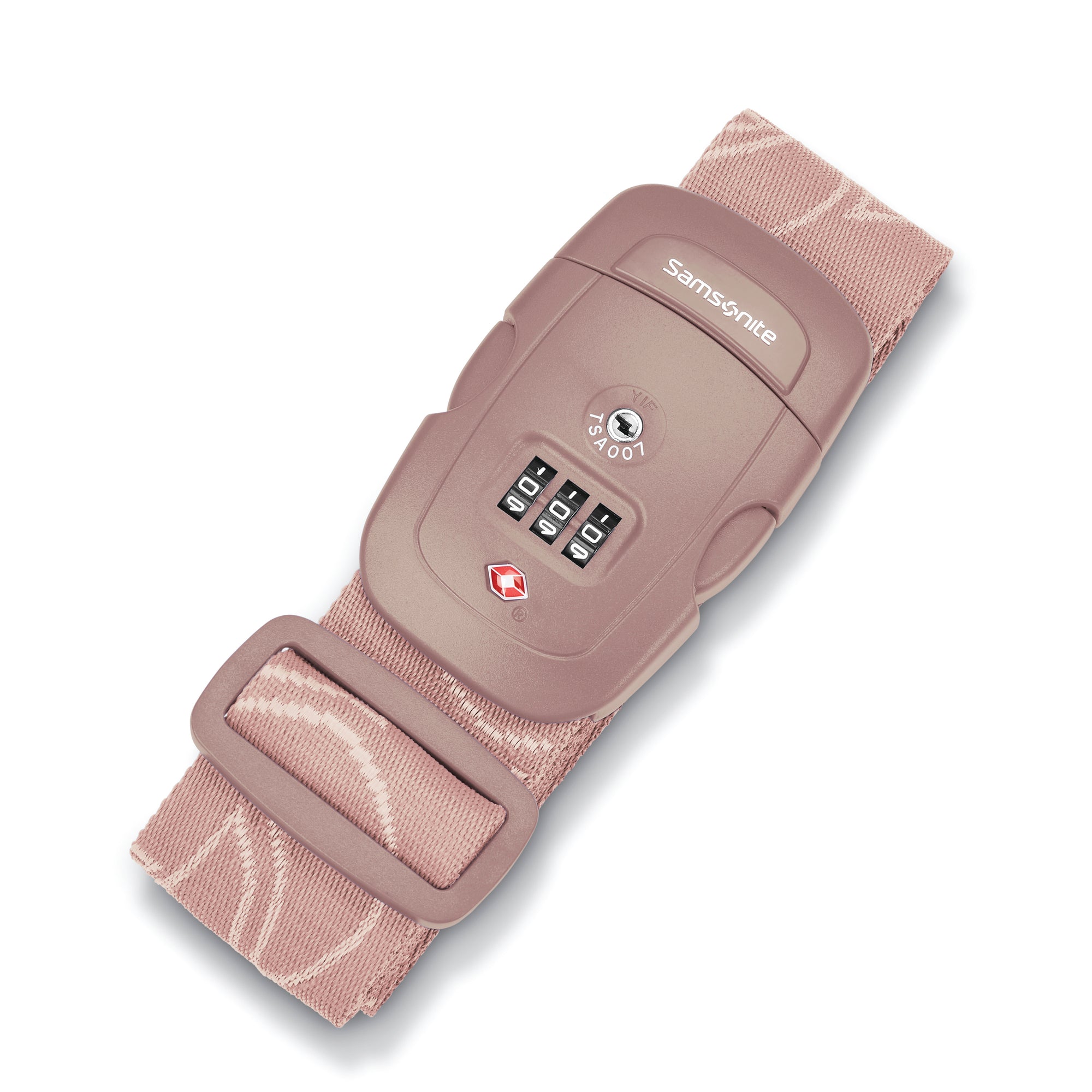 Samsonite Travel Accessories Dusty Rose Samsonite 3 Dial TSA Luggage Strap