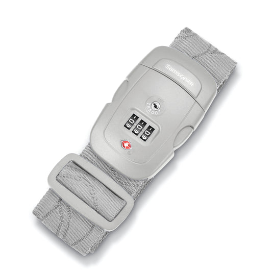Samsonite Travel Accessories Light Grey Samsonite 3 Dial TSA Luggage Strap