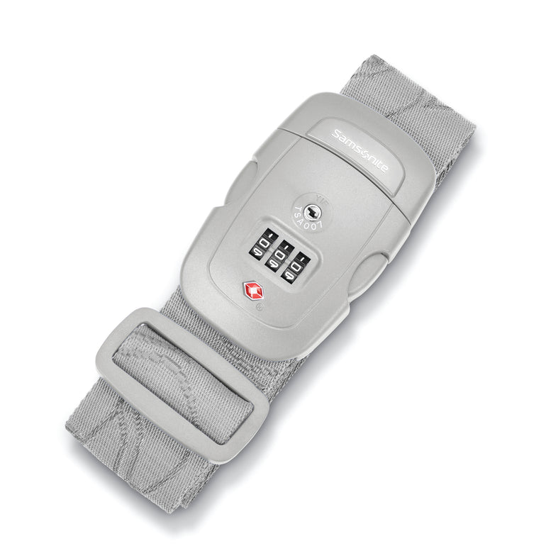 Samsonite Travel Accessories Light Grey Samsonite 3 Dial TSA Luggage Strap