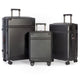 SKROSS Luggage Black Skross Apex 3-Piece Hardside 3-Piece Luggage Set