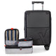SKROSS Luggage Black Skross Studio K 20” Hardside Carry-On Luggage with 3 Packing Cubes