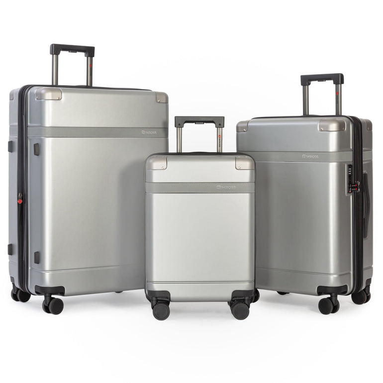SKROSS Luggage Silver Skross Apex 3-Piece Hardside 3-Piece Luggage Set