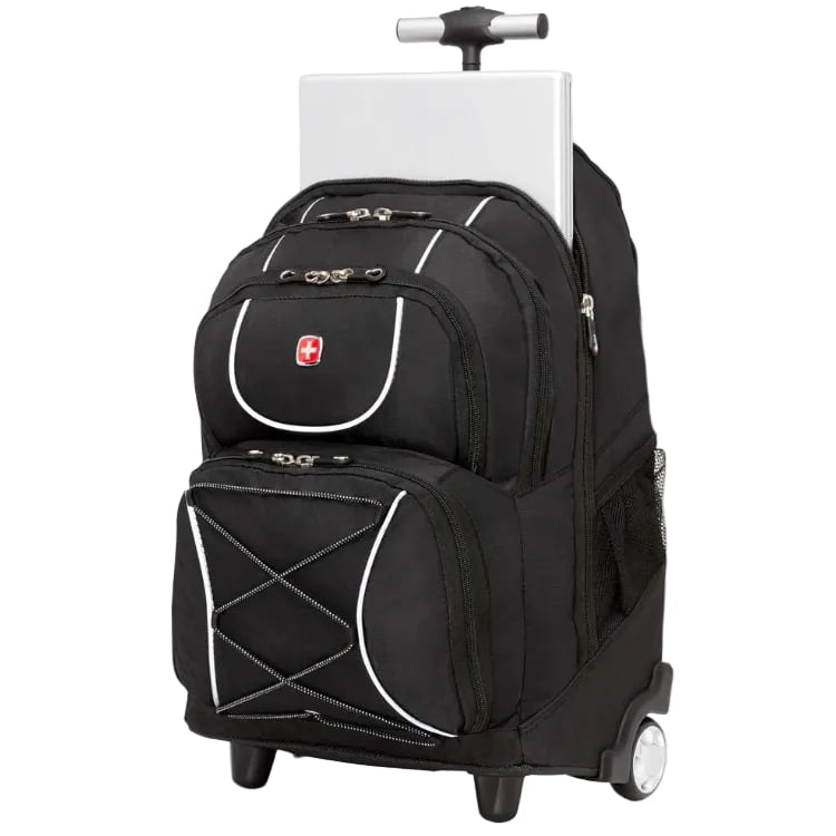 Swiss Gear Backpack on Wheels Black Swiss Gear The Rolling Laptop Backpack
