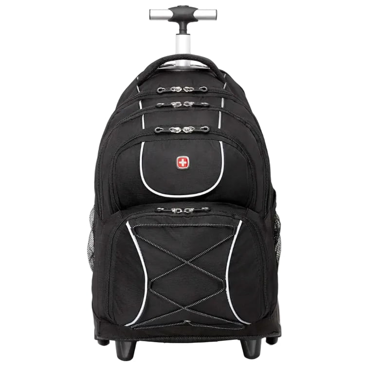 Swiss Gear Backpack on Wheels Black Swiss Gear The Rolling Laptop Backpack