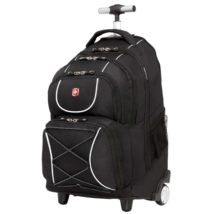 Swiss Gear Backpack on Wheels Black Swiss Gear The Rolling Laptop Backpack