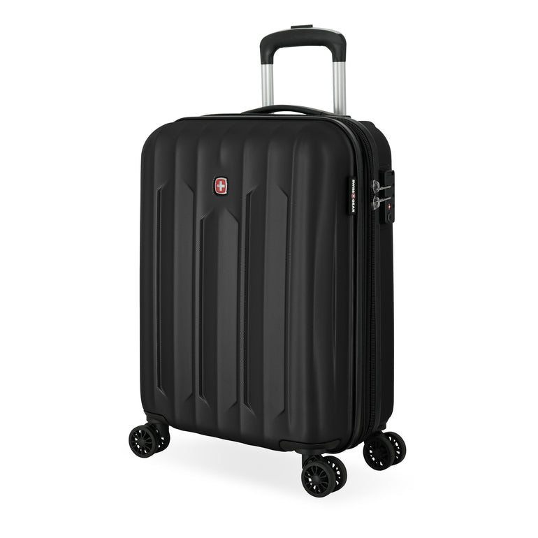 Swiss Gear Luggage Black Swiss Gear Chrome Reserve Expandable Carry-On Spinner Luggage