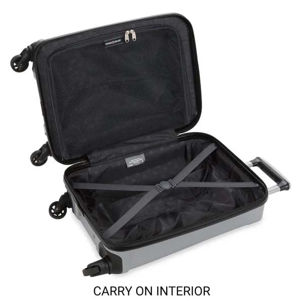 Swiss Gear Luggage Silver Swiss Gear The Summit 3-Piece Spinner Luggage Set