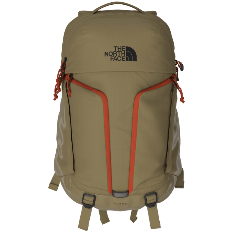The North Face Backpacks Cedar/Lava Red The North Face Surge Backpack