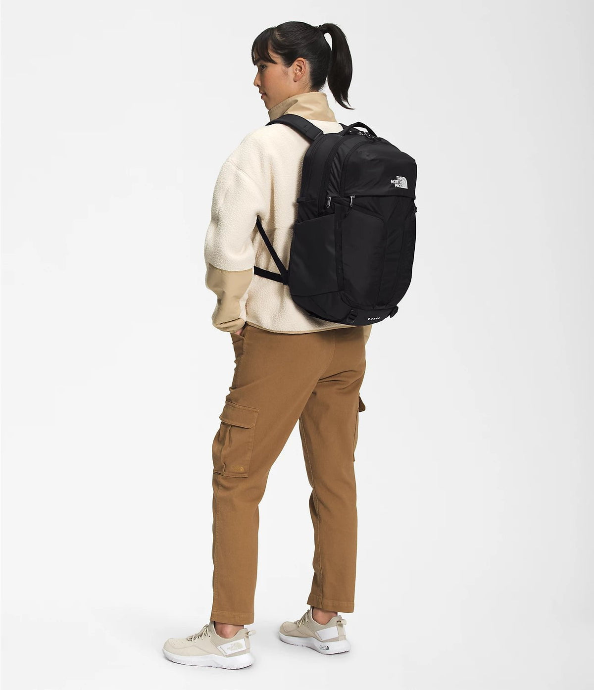 The North Face Backpacks Light Mahogany/New Taupe Green The North Face Women's Surge Backpack - Light Mahogany/New Taupe Green