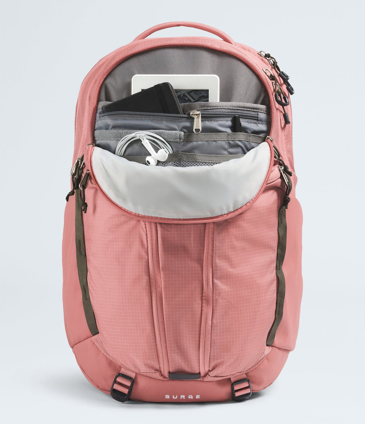 The North Face Backpacks Light Mahogany/New Taupe Green The North Face Women's Surge Backpack - Light Mahogany/New Taupe Green