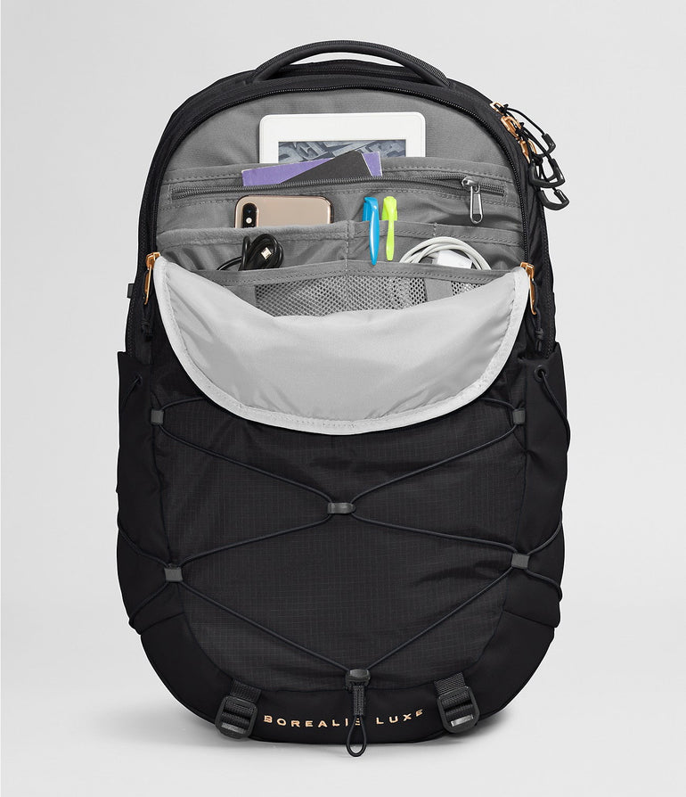 The North Face Backpacks TNF Black/Burnt Coral Metallic-NPF The North Face Women’s Borealis Luxe Backpack