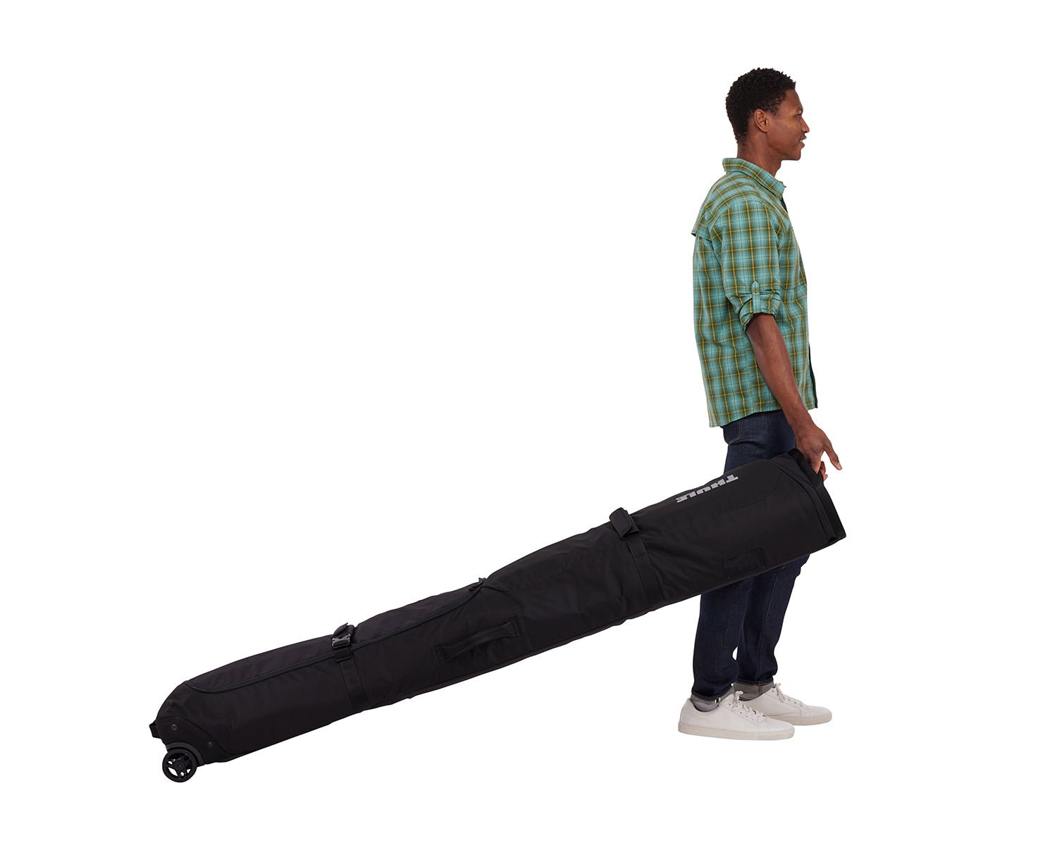 Thule Ski Bag Black Thule RoundTrip Ski Roller Bag 192cm - Black