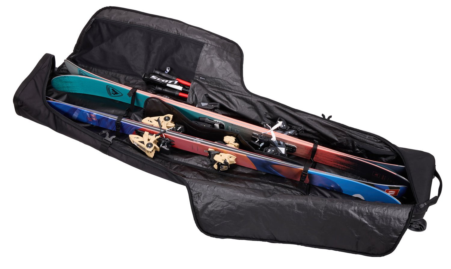 Thule Ski Bag Black Thule RoundTrip Ski Roller Bag 192cm - Black