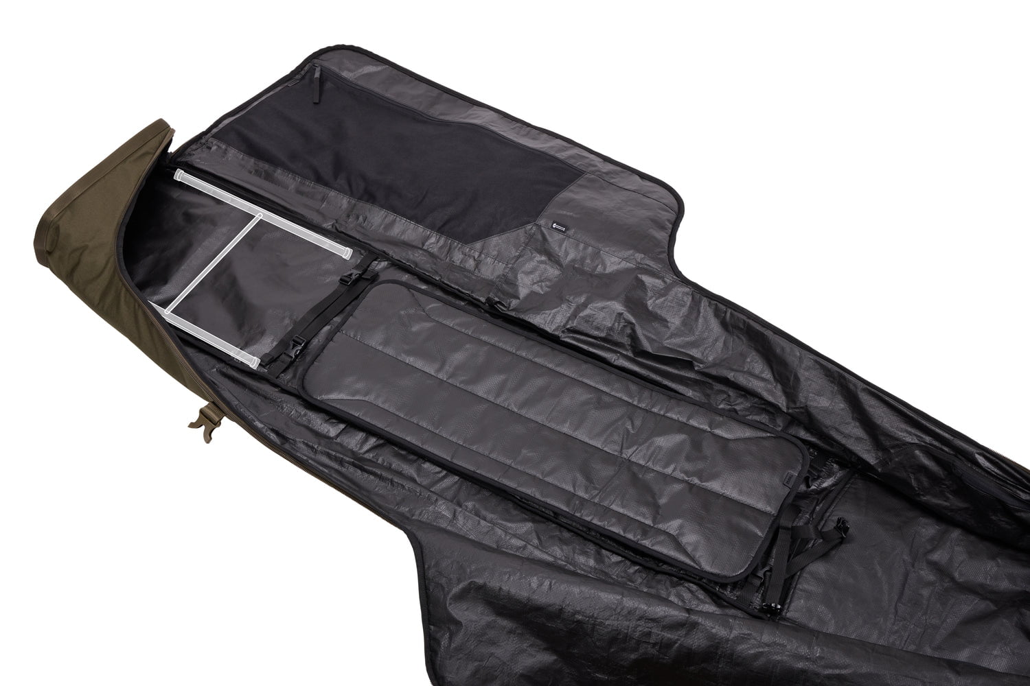 Thule Ski Bag Deep Khaki Thule RoundTrip Ski Roller Bag 192cm - Deep Khaki