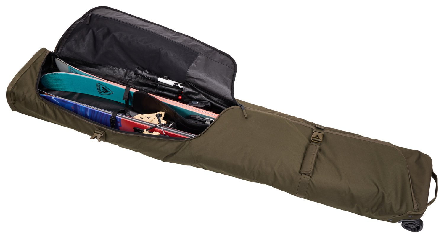 Thule Ski Bag Deep Khaki Thule RoundTrip Ski Roller Bag 192cm - Deep Khaki