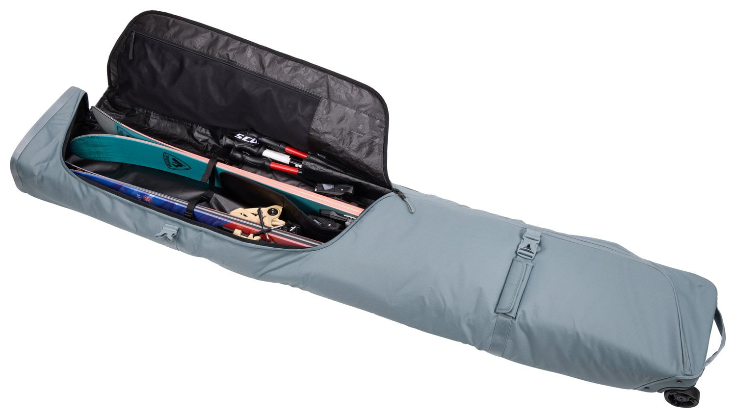 Thule Ski Bag Mid Blue Thule RoundTrip Ski Roller Bag 192cm - Mid Blue