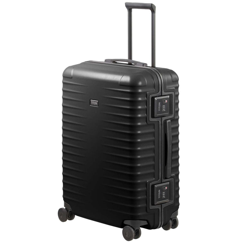 Titan Luggage Nightshade Black Titan OVERSEAS Trolley M+ Medium Luggage