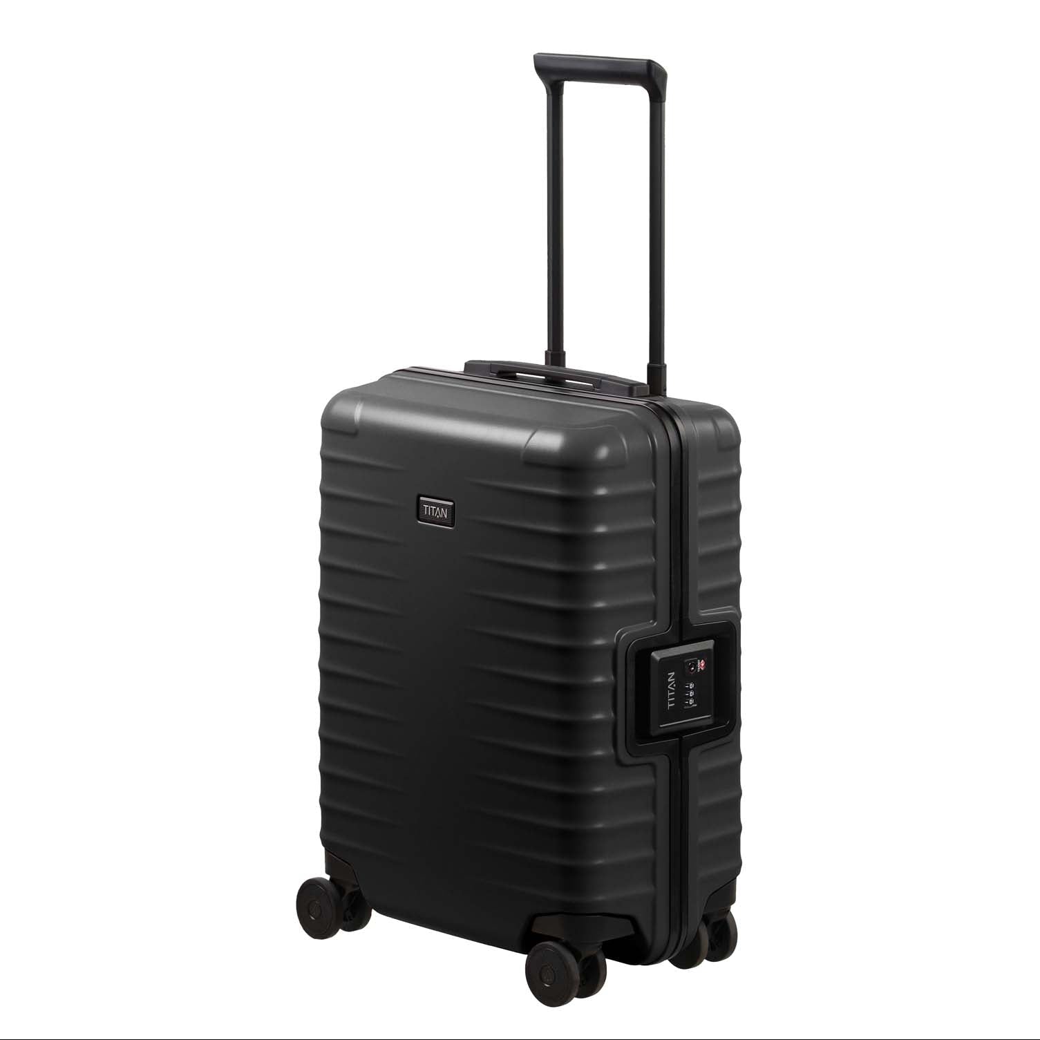 Titan Luggage Nightshade Black Titan OVERSEAS Trolley S23 Carry-On Luggage