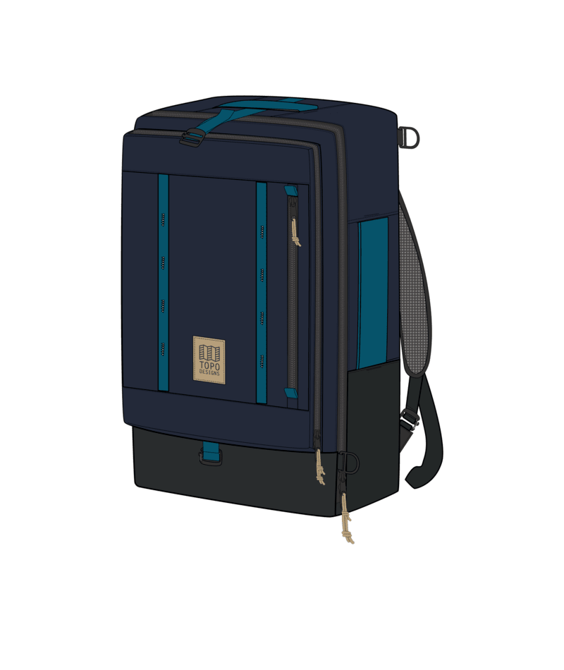 Topo Designs Backpacks Navy/Sahara Topo Designs Global Travel Bag 30L