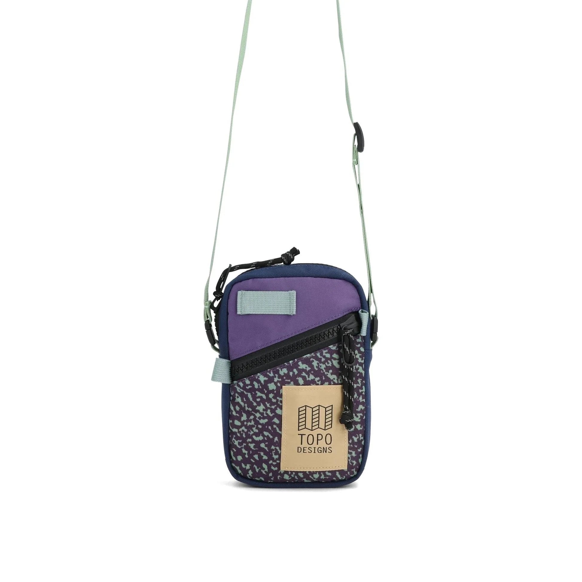 Topo Designs Cross-Body Bag Crackle Loganberry Topo Designs Mini Shoulder Bag