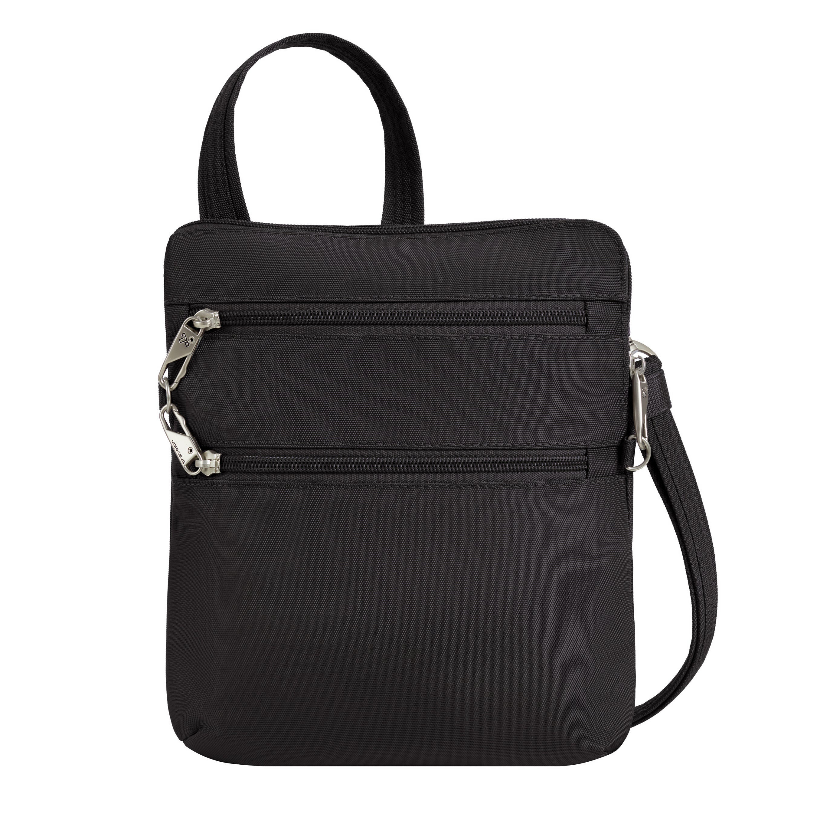 Travelon Cross-Body Bag Black Travelon Anti-Theft Classic Slim Double Zip Crossbody
