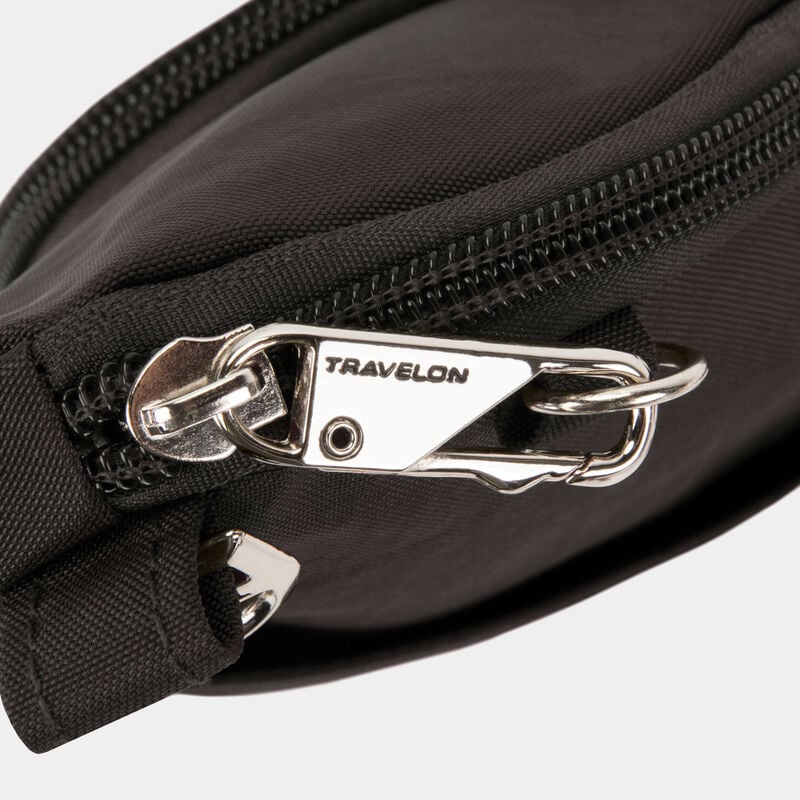 Travelon Cross-Body Bag Black Travelon Anti-Theft Essentials Mini Asymmetric Crossbody