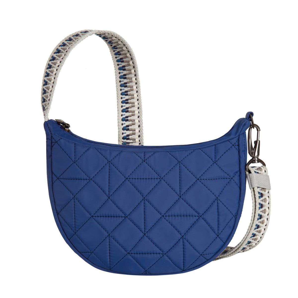 Travelon Cross-Body Bag Geo Lush Blue Travelon Anti-Theft Boho Crescent Crossbody