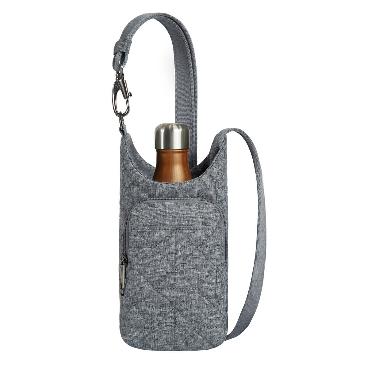 Travelon Cross-Body Bag Gray Heather Travelon Anti-Theft Boho Insulated Water Bottle Tote
