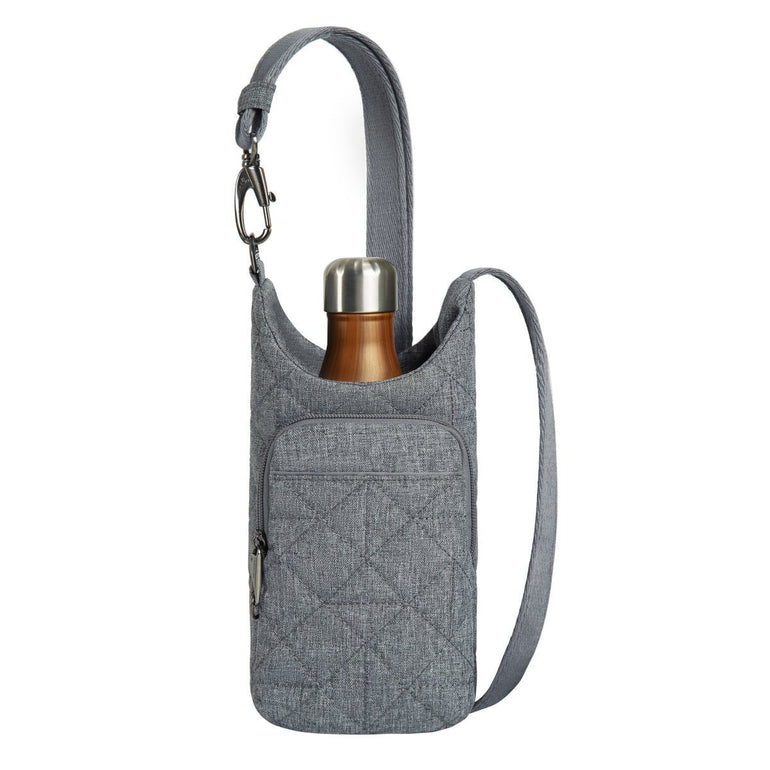 Travelon Cross-Body Bag Gray Heather Travelon Anti-Theft Boho Insulated Water Bottle Tote