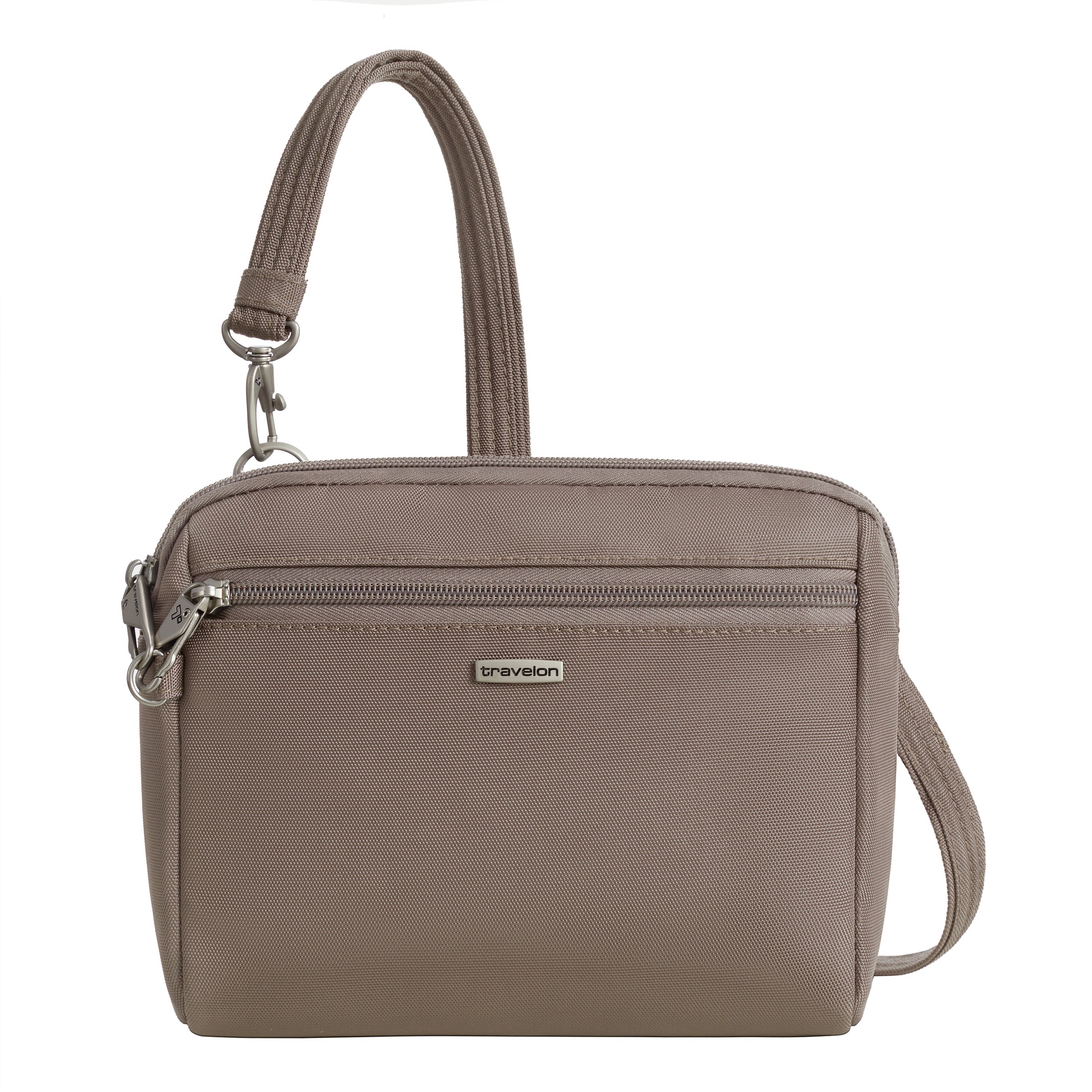 Travelon Cross-Body Bag Hazelnut Travelon Anti-Theft Classic Convertible Crossbody & Waist Pack
