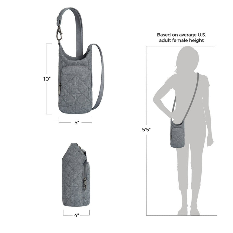 Travelon Cross-Body Bag Travelon Anti-Theft Boho Insulated Water Bottle Tote