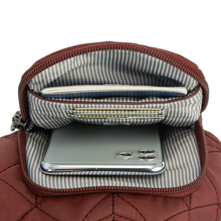 Travelon Cross-Body Bag Travelon Anti-Theft Boho Insulated Water Bottle Tote