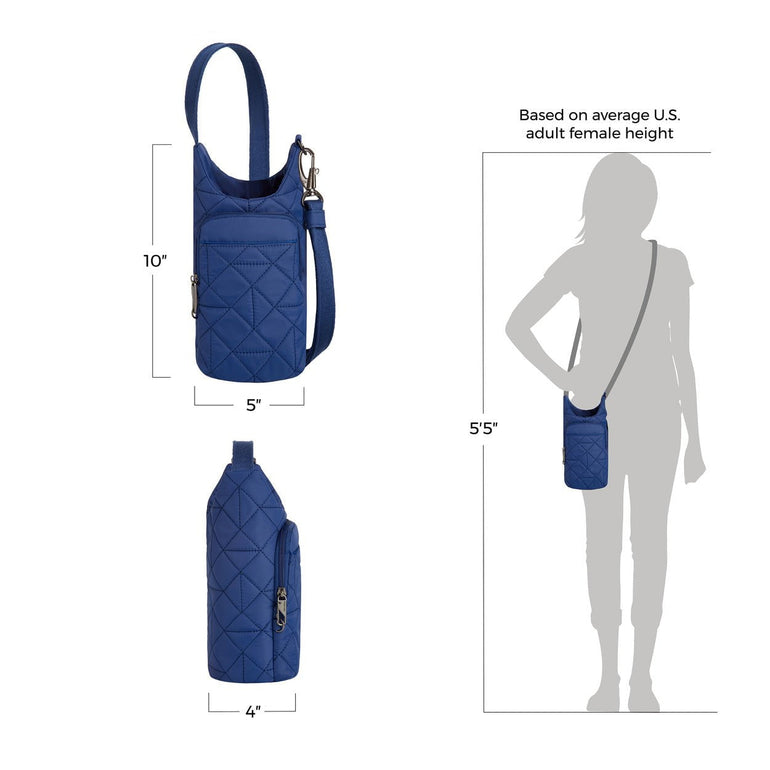 Travelon Cross-Body Bag Travelon Anti-Theft Boho Insulated Water Bottle Tote