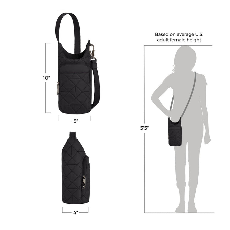 Travelon Cross-Body Bag Travelon Anti-Theft Boho Insulated Water Bottle Tote