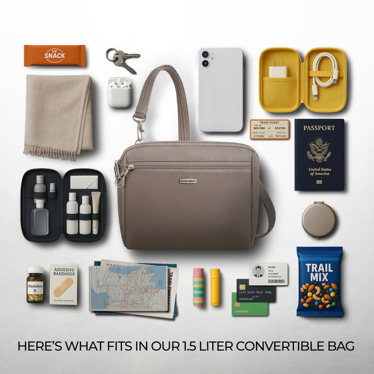 Travelon Cross-Body Bag Travelon Anti-Theft Classic Convertible Crossbody & Waist Pack