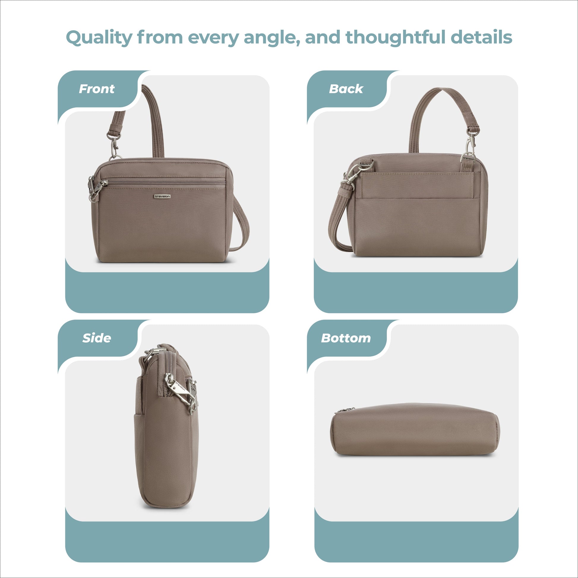 Travelon Cross-Body Bag Travelon Anti-Theft Classic Convertible Crossbody & Waist Pack