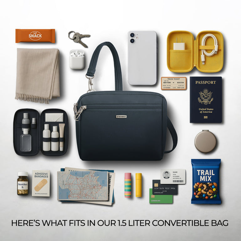 Travelon Cross-Body Bag Travelon Anti-Theft Classic Convertible Crossbody & Waist Pack