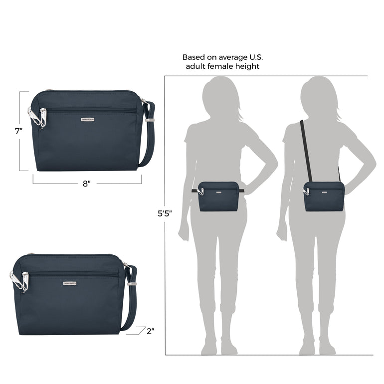 Travelon Cross-Body Bag Travelon Anti-Theft Classic Convertible Crossbody & Waist Pack