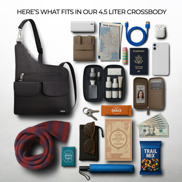 Travelon Cross-Body Bag Travelon Anti-Theft Classic Crossbody Bag (RFID Blocking)