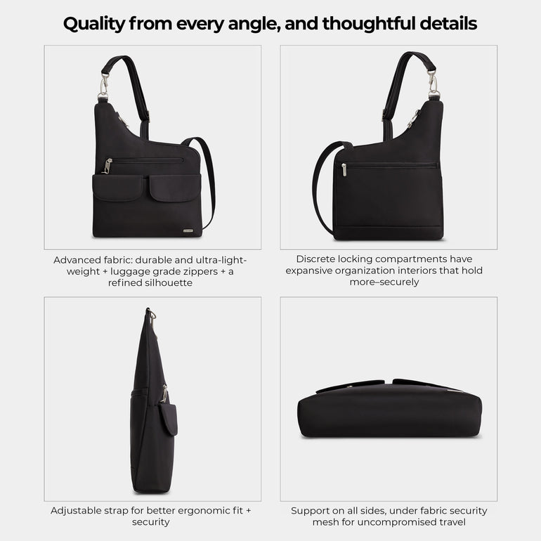 Travelon Cross-Body Bag Travelon Anti-Theft Classic Crossbody Bag (RFID Blocking)