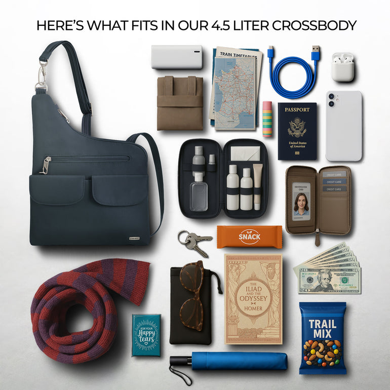 Travelon Cross-Body Bag Travelon Anti-Theft Classic Crossbody Bag (RFID Blocking)