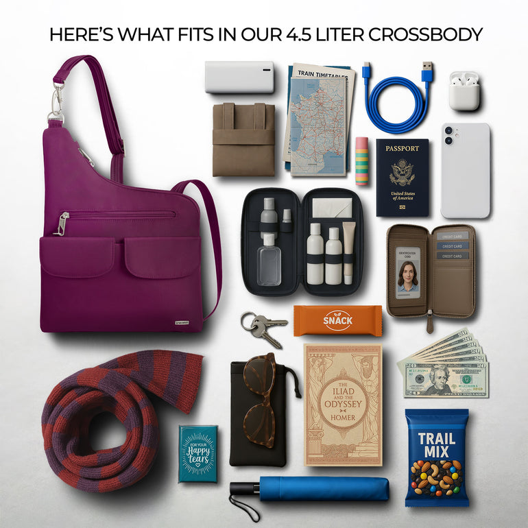 Travelon Cross-Body Bag Travelon Anti-Theft Classic Crossbody Bag (RFID Blocking)