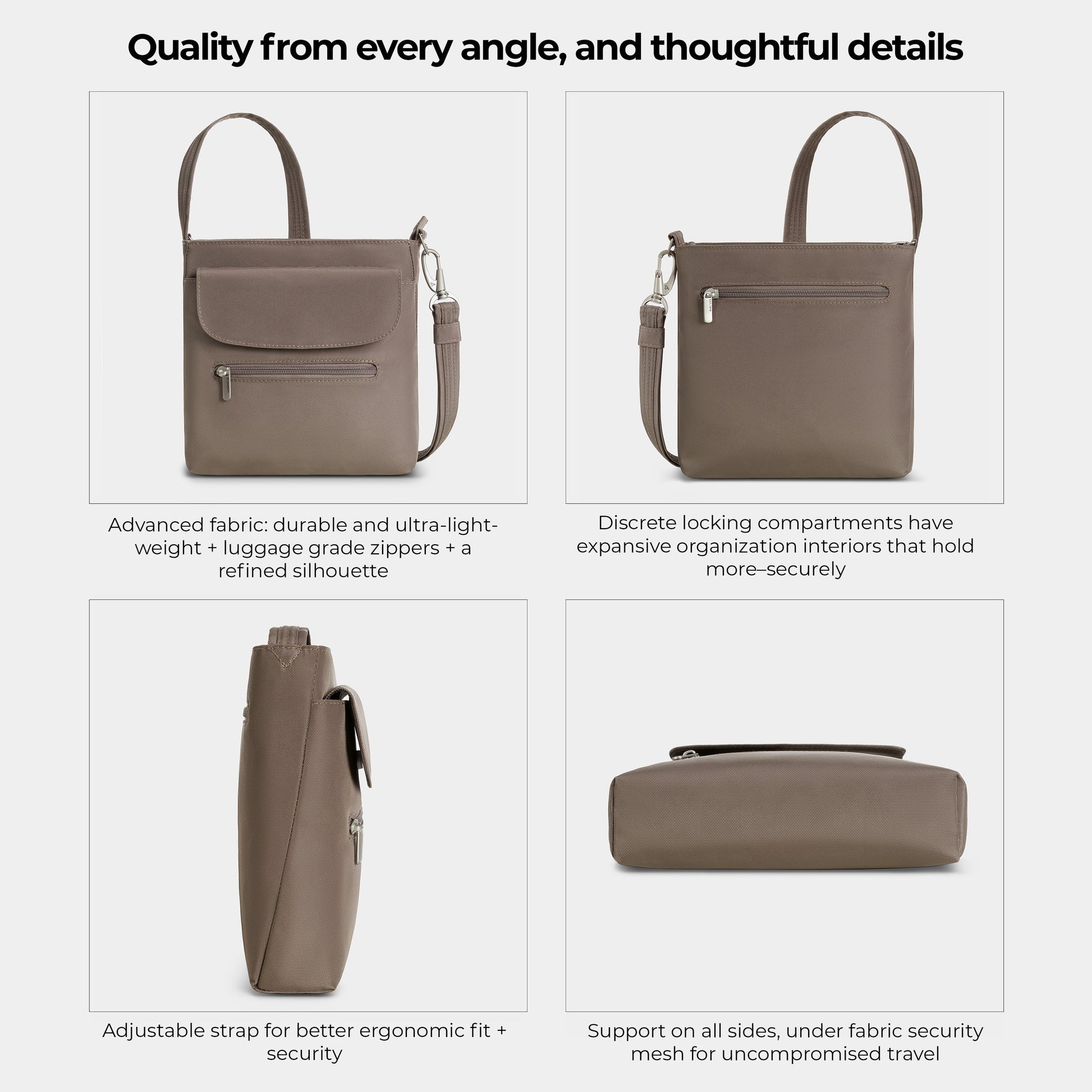 Travelon Cross-Body Bag Travelon Anti-Theft Classic Mini Shoulder Bag
