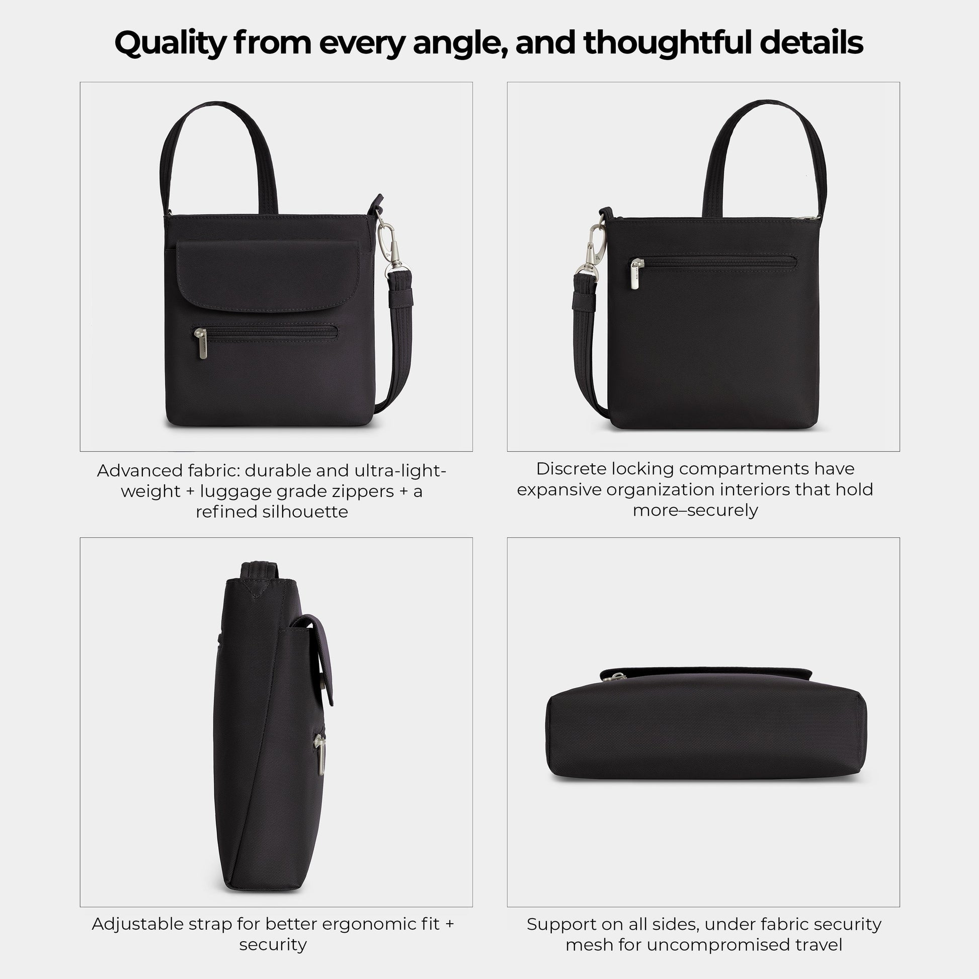 Travelon Cross-Body Bag Travelon Anti-Theft Classic Mini Shoulder Bag