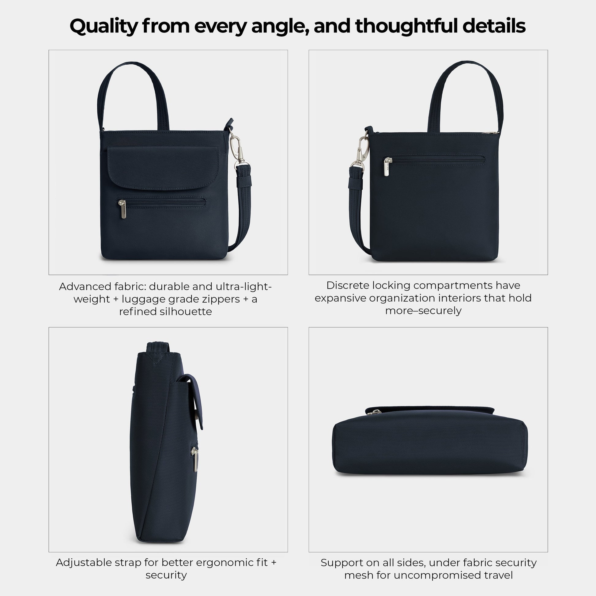 Travelon Cross-Body Bag Travelon Anti-Theft Classic Mini Shoulder Bag