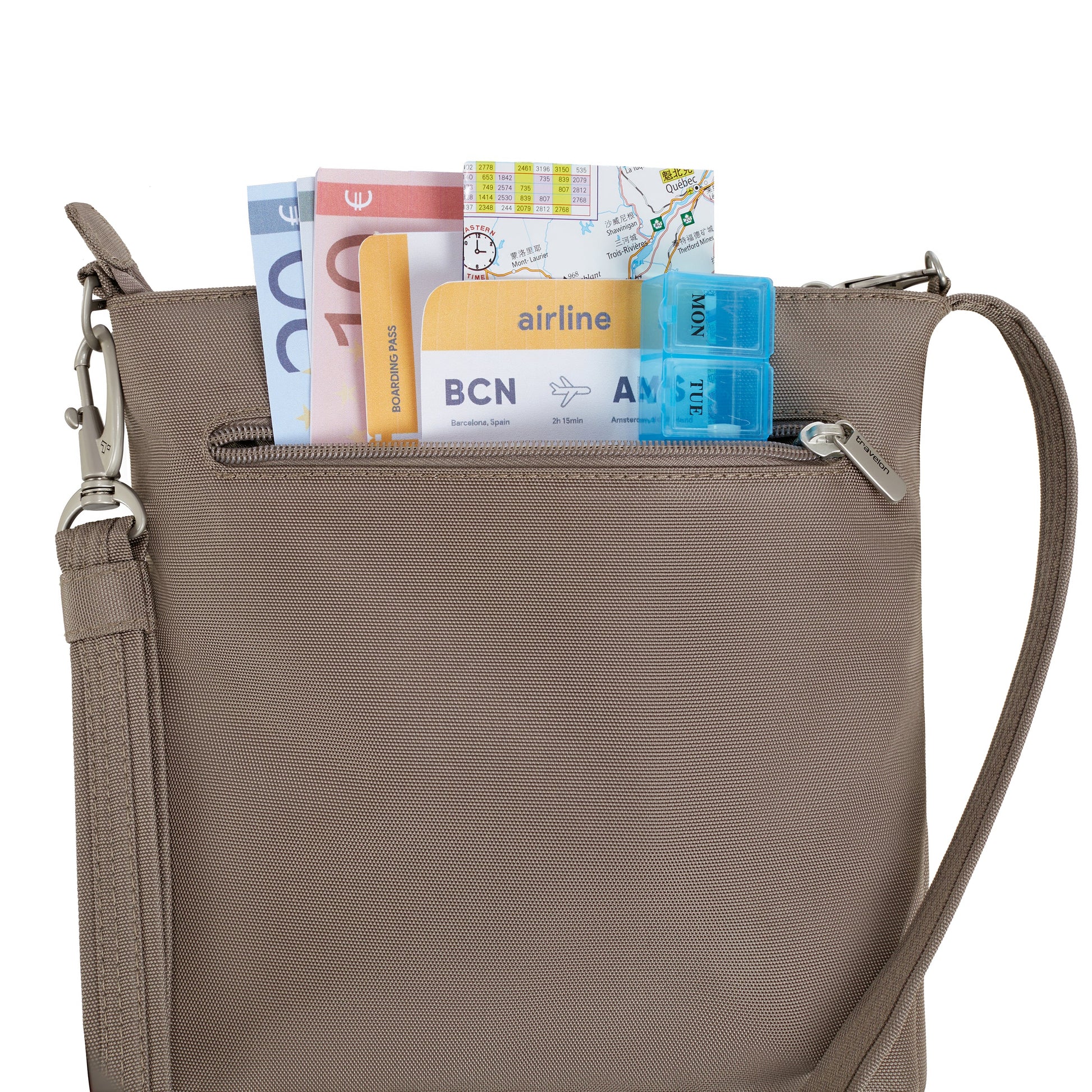 Travelon Cross-Body Bag Travelon Anti-Theft Classic Mini Shoulder Bag