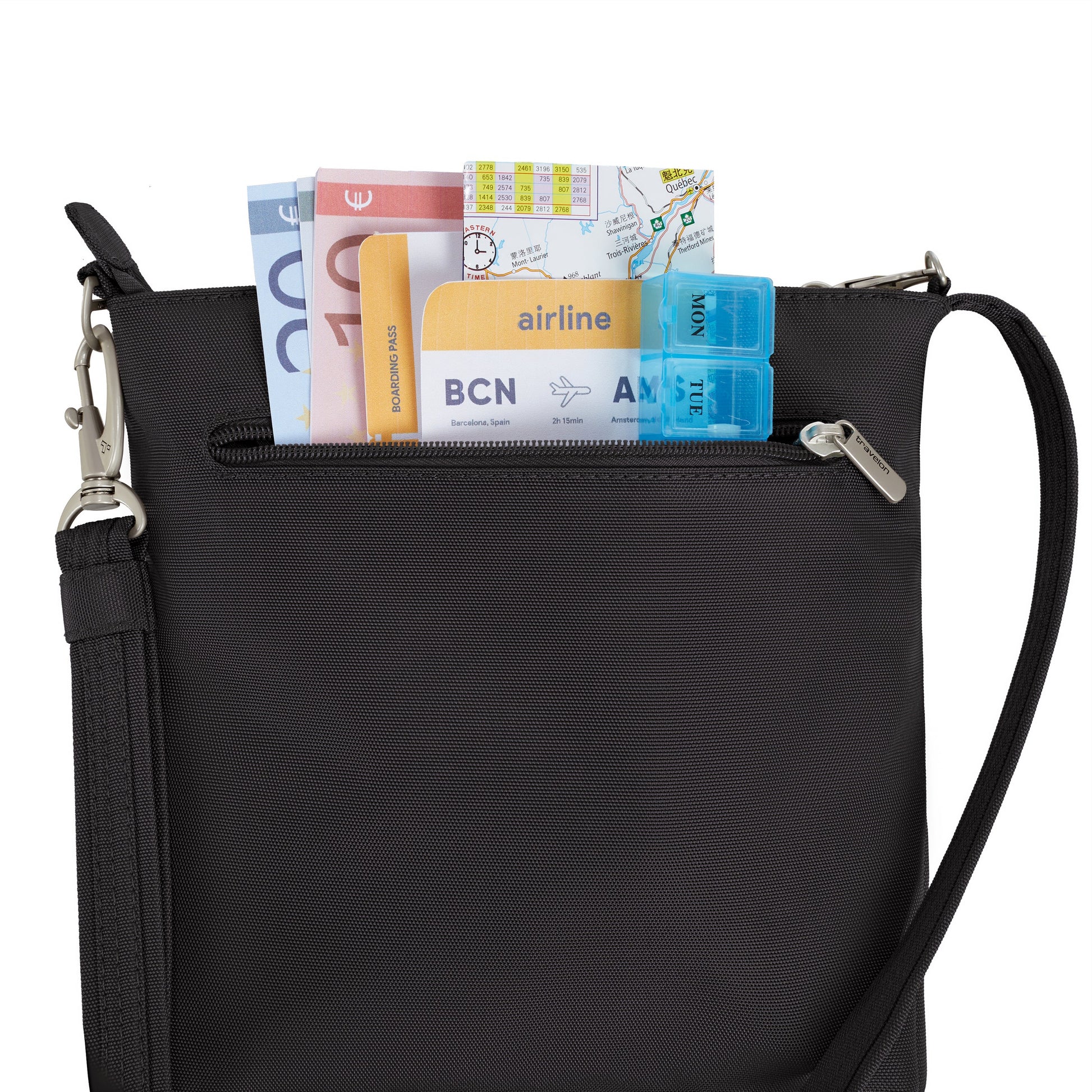 Travelon Cross-Body Bag Travelon Anti-Theft Classic Mini Shoulder Bag