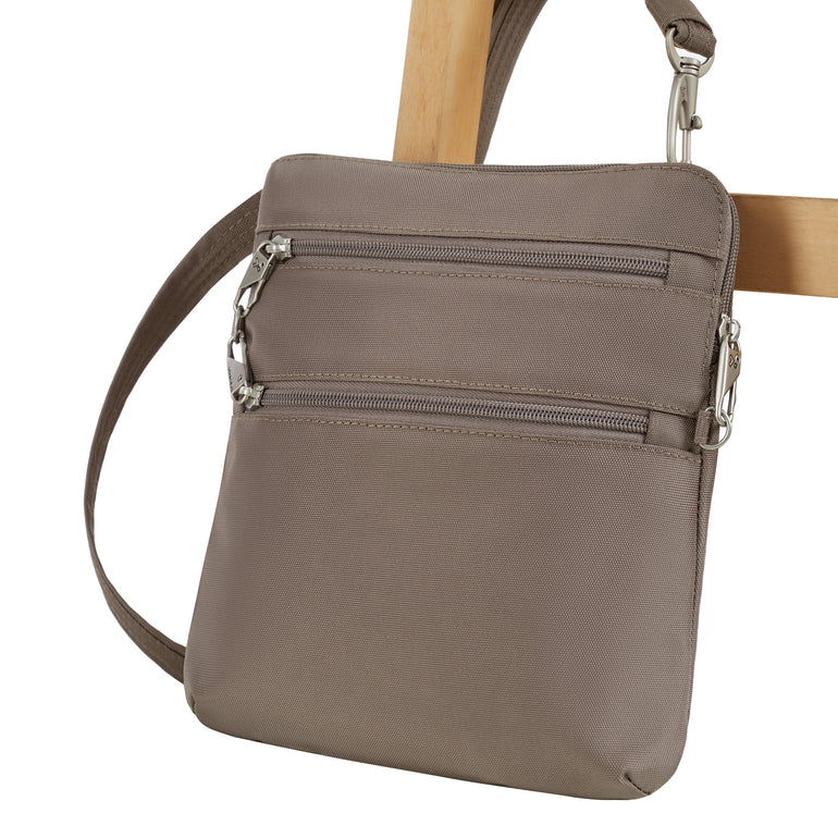 Travelon Cross-Body Bag Travelon Anti-Theft Classic Slim Double Zip Crossbody